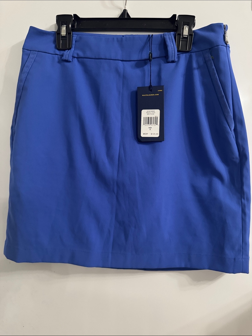 NWT Polo Ralph Lauren Blue Golf Skirt Skort Preppy Sporty Summer Country Club
